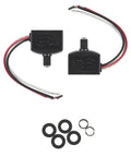 Two Pack Dusk To Dawn Photoelectric Sensor Switch For Indoor Outdoor Lights, 120V 60Hz, 100W Max, with weatherproof rubber ring seal