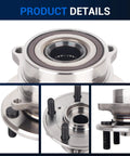 Front Wheel Hub And Bearing Assembly For Honda Odyssey 2011-2017, 5 Lug With ABS, 152mm Flange Diameter, product details