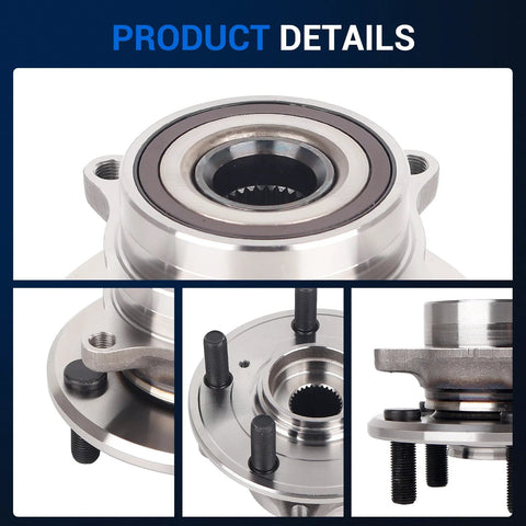 Front Wheel Hub And Bearing Assembly For Honda Odyssey 2011-2017, 5 Lug With ABS, 152mm Flange Diameter, product details
