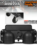 Rolling Knee Creeper With 360 Degree Swivel Castors And Built In Tool Tray For Home Garage Workshop And Auto Repair, Durable Knee Pads On Wheels, Supports Up To 200 Lbs And Cushioned Knee Protection, black