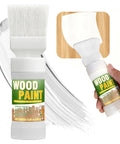 White Touch Up Paint For Wood And Household Fixes, 6.35 Oz Water Based All In One Repair Gel applied with brush.