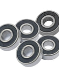 6202RS Deep Groove Ball Bearings 15x35x11mm Pre Lubricated With Double Rubber Seals 5 Pack Built To Last Workhorse For Electric Motors