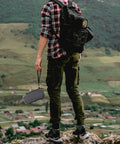 Person hiking with Hard Travel Power Bank Case For Anker USB C Portable Chargers 737 735 736 717 With Half Mesh Cable Pocket