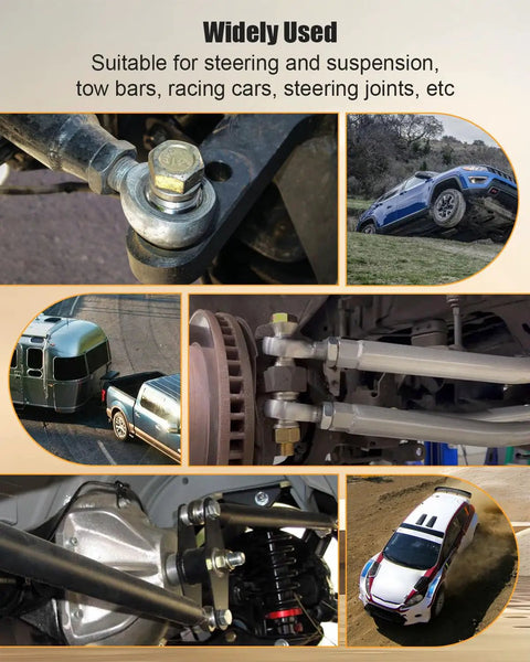 Five Eighth Inch Heim Joints Rod End Kit With Chromoly Joints And Panhard Rod End For Heavy Duty Off Road Suspension And Steering Linkage, steering joint close-up