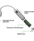 Ultra Bright Magnetic Grill Light With Flexible Gooseneck LED Beam Hands Free BBQ Lighting dissected view showing components