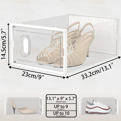 Stackable Clear Shoe Storage Boxes Game Changer For Modern Closet Organization Keep Your Kicks Looking Fresh While Taming Messy Floors With This Durable Plastic Organizer That Straight Up Saves Your Space