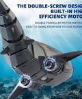 Underwater HD Camera 2 4G RC Shark Boat showing dual propeller design underwater with motor for efficient movement