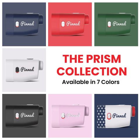 Slope Golf Rangefinder With Slope Switch Laser Lock And Vibration Feedback USB C Rechargeable in 7 colors from Prism Collection