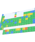 Laminated Periodic Table Poster 21x40x60cm Chemistry Classroom Educational Chart Science Study Guide on white background