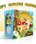 Two Piece Bug Catcher Kit For Kids packaging featuring cartoon bugs and nature theme.