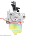 Front view of Plug And Play Direct Replacement Carburetor For FT 24 Front Tine Tiller 21A 34M8756 showing dimensions.