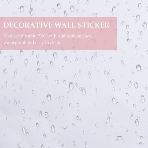 Top Shelf Peel And Stick Wallpaper Roll No Fuss Waterproof Wall Covering Self Adhesive Backsplash Decor Clean Install Smooth Look with water droplets