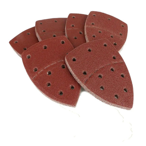 15 Pc High Grade 150x105mm Hook Loop Sandpaper Kit With 40 To 1000 Grits, multi-sander sheets with 11 holes.
