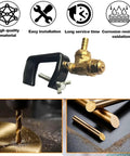 Boomless Spray Nozzle For ATV Sprayers With Brass Orifices 10 And 12, corrosion-resistant brass, 3 inch, inlet fitting shown