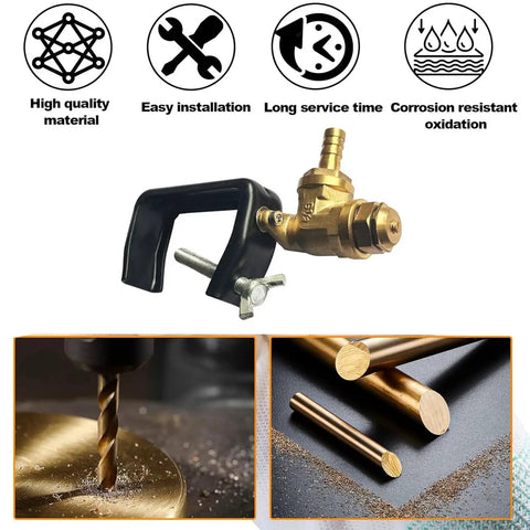 Boomless Spray Nozzle For ATV Sprayers With Brass Orifices 10 And 12, corrosion-resistant brass, 3 inch, inlet fitting shown