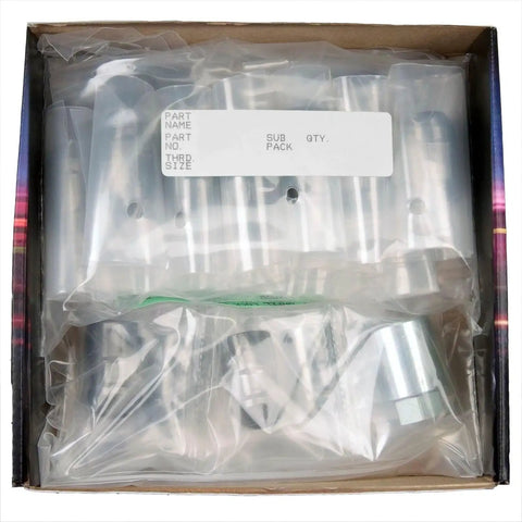 Boxed Bulge Style Cone Seat Lug Nut Kit For 5 Lug Wheels With M12 X 1.5 Thread Size in Packaging, Black Finish