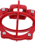 Bulldog Tough Fire Sprinkler Head Cage Guard and Protector for 1/2 Inch Iron Pipe in Bright Red Finish, heavy-duty design.