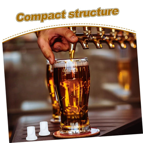 Duck Bill Valve Keg Coupler Replacement 2 Pack For Beer Keg Systems Plastic Material Restores Valve Function And Keeps Beer Fresh And Pure For Bar Pros And Home Draft Setups Reduces Foam And Delivers Smooth Pours, white plastic valve parts