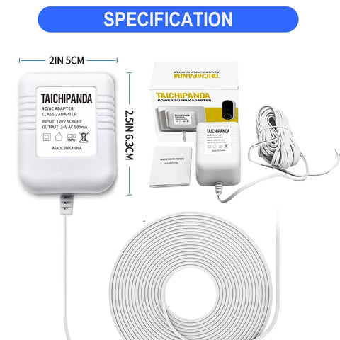 24V Transformer And C Wire Adapter For Nest Ecobee Honeywell Sensi Thermostats And Wyze Video Doorbells Ring Nest Hello setup