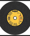 General Purpose Chop Saw Wheel For Metal Cutting, 14-Inch Diameter, 7/64-Inch Arbor, 1-Inch Width, displayed with label.