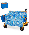 Heavy Duty 3 In 1 Love Seat Wagon Cart with Detachable Cooler Bag Dual Seats for Two Adults 500 lb Capacity, adjustable handle.