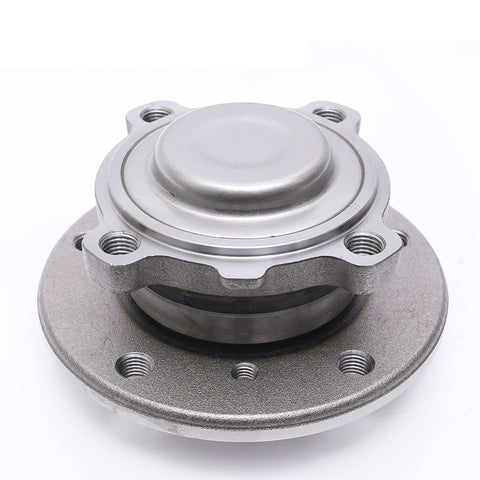 BMW Front Wheel Bearing Hub Assembly Set Of 2 For 2008 Through 2013 128I 135I, 2006 Through 2011 323I, 2007 Through 2011 328I, 2007 Through 2012 335I, 2010 Through 2016 Z4 Replacement Hub Kit, close-up view