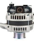 Honda Acura Alternator Replacement For 2004-2008 TSX 2.4L, side view showing connectors and pulley for easy high output charging