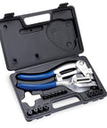 Heavy Duty Sheet Metal Hand Punch Tool for Holes Up To Nine Thirty Second Inch, 14 Gauge Capacity with die set in case
