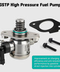 High Pressure Fuel Pump EP1028 For 2010 To 2017 2 4L GMC Terrain Chevy Equinox Captiva Malibu Orlando Buick Lacrosse Verano Regal Replacement With OE Numbers 12639694 12633423 12641847 HP1640, shown with gasket and screws.