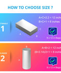 Image showing size selection for Crystal Clear 100 Count Heat Shrink Pouches Solid Bang For Your Buck Shrink Wrap Bags.