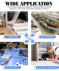 Infographic showing wide applications of 450Pcs M3 M4 M5 M6 M8 Allen Head Socket Set Screws Kit in various industries