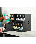 12 Count Modular Merchandiser for Coffee Stations with Slim Space Saving Design displayed on countertop.