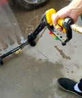 Person using High Power Pressure Washer Gun With Adjustable Pressure, Extension Wand, Quick Connect, 5 Nozzle Tips in action