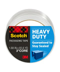 Heavy Duty Clear Packing Tape That Sticks Like Crazy 1.88 Inch By 65.6 Yards With Industrial Strength Adhesive For Packing Shipping And Mailing Strong Seal On All Box Types 3 Inch Core 1 Roll.