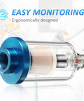 2 Pack Compressed Air Filter Water Oil Separator 1/4 Inch NPT Inlet And Outlet For Airbrush And Compressor Lines