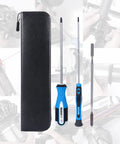 V Series Vacuum Disassembly Tool Set For V6 Through V15 Cleaners shown with screwdriver and crowbar in black pouch