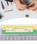 Friction Bar Watch Band Pin Set For Quick Strap Repairs, 304 stainless steel 1.2mm pins, 8 to 27mm range, 20 sizes box