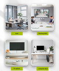 Offices and workstations using 2 Inch Desk Grommets 50mm Black Cable Management Kit Pass Through Hole Covers