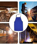 Flame Retardant Welding Apron For Real Welders Boss Level Durable Washable Safety Apron With Adjustable Buckle and Front Pockets
