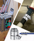20 Pack Three Quarters Inch Squeeze Connectors For FMC Flexible Metal Conduit And EMT Electrical Conduit Fittings shown in use