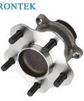 Front view of IRONTEK Rear Wheel Bearing And Hub Assembly For Nissan Rogue And Rogue Select With ABS, 5-Lug, 1 Piece Plug-N-Play