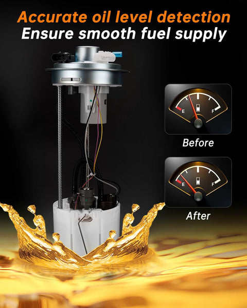 Electric Fuel Pump Assembly Fits 2007 to 2008 Chevy Silverado 1500 And GMC Sierra 1500 V8 4.8L 5.3L 6.0L Replaces OE