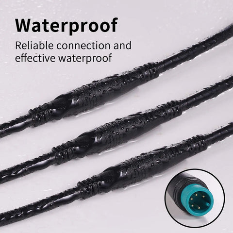 Waterproof Electric Bike Extension Cable 2Pin 3Pin 4Pin 5Pin 6Pin 8Pin 9Pin with connectors and waterproof coating