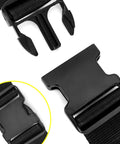 Heavy Duty Oxford Nylon Utility Belt Bag With Water Resistant Coating And Reinforced Stitching Built Tough For Electricians Handymen And Real World Job Sites buckle close-up view with black nylon strap