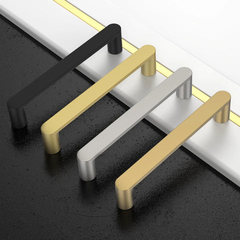 10 Pack 5 Inch Matte Black Cabinet Handles 128mm For Kitchen Cupboards And Drawers Cabinet Pulls in assorted finishes