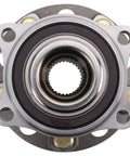 Wheel Bearing And Hub Assembly For 2019 To 2023 Hyundai Santa Fe, 2020 To 2023 Palisade, 2022 To 2023 Cruz, 2021 To 2023 Kia Sorento, And 2020 To 2022 Telluride AWD Models With Direct Fit, Durable Steel Construction, Noise Free Operation, Simple Install, close-up view