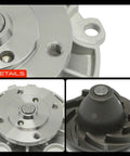 No Sweat Direct Swap Water Pump Compatible With Chevy Malibu Lumina Buick Regal Pontiac Grand Prix Cadillac Engine Cooling Replacement For 2.2L Through 5.0L V6 And V8 Engines close-up of aluminum impeller and housing details