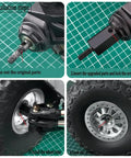 Installation steps for Steel Hex Wheel Spacers Plus Twenty Mm Extended For Axial Scx6 One Sixth Scale Rc Crawler Truck.