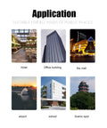 Image showing application of wall mounted power plug organizer in hotels, office buildings, malls, airports, schools, scenic spots.
