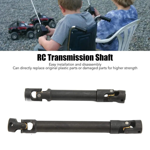 Two Heavy Duty RC Drive Shaft Steel CVD Transmission Shaft Front And Rear Powertrain Upgrade for 1 10 Scale RC Crawlers